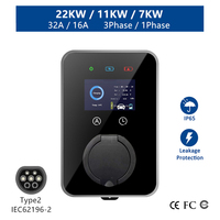 EVSE Wallbox 32A 7KW 22KW 16A 11KW 3Phase Adaptateur IEC62196-2 Andrea Control pour Voiture de Véhicule Électrique 1